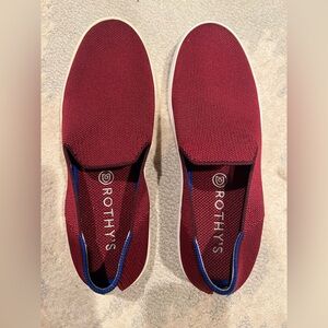Rothy’s Garnet (burgundy) The Original OG slip on shoes size 8.5